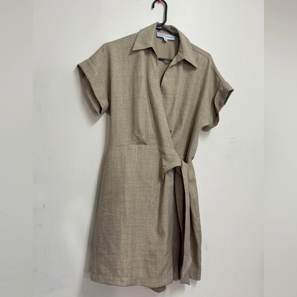 Tie up Emma & Michelle workwear jumpsuit shorts chic office wear romper - Picture 1 of 7